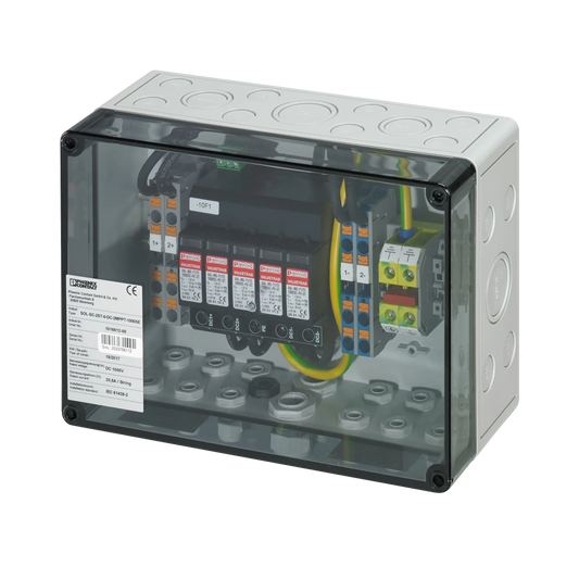 Phoenix Contact SOL-SC-2ST-0-DC-2MPPT-1000SE Generatoranschlusskasten Frontansicht